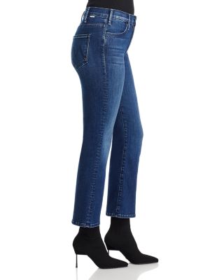 The Lil&#39; Hustler Petites High Rise Cropped Straight Jeans in Heirloom