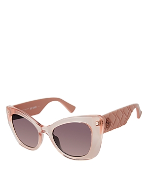 Kurt Geiger Cat Eye Sunglasses, 52mm In Pink/purple Gradient