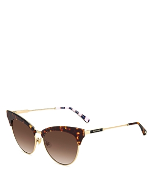 Shop Kate Spade New York Alvi Cat Eye Sunglasses, 54mm In Havana/brown Gradient