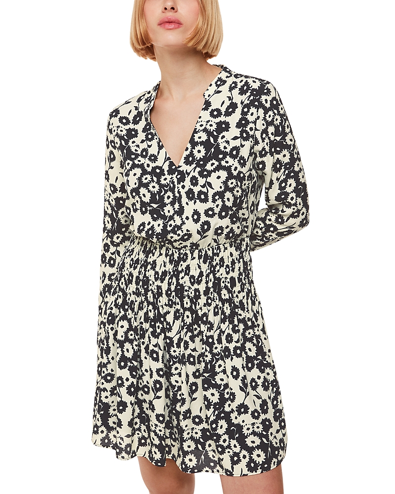 Whistles Riley Floral Shirred Dress