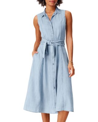NIC+ZOE Drapey Denim Shirt Dress | Bloomingdale's Women