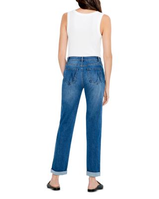 Mid Rise Girlfriend Jeans in Atlantic