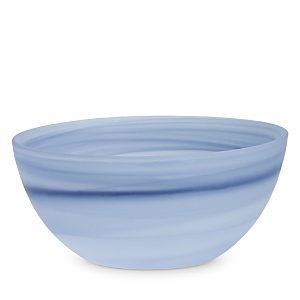 Fortessa La Jolla Set Of 4 Glass Cereal Bowls In Ink Blue