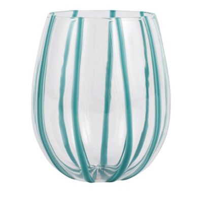 Nuovo Stripe Stemless Wine Glass