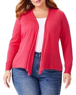 Shop Nic+zoe Plus All Year Four Way Cardigan In Bright Rose