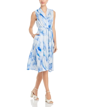 Shop Kobi Halperin Lexa Silk Dress In Sky Multi
