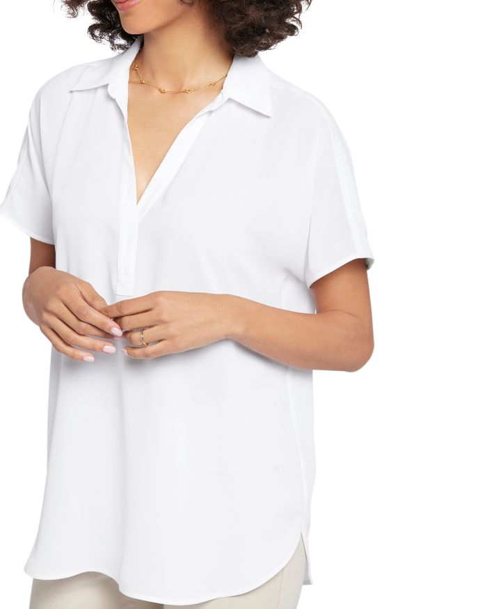 Becky Printed Short Sleeve Blouse