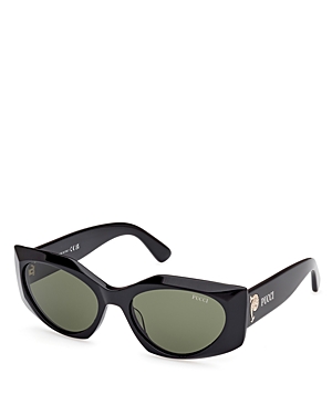 Pucci Geometric Sunglasses, 55mm