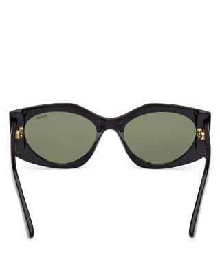 Geometric Sunglasses, 55mm