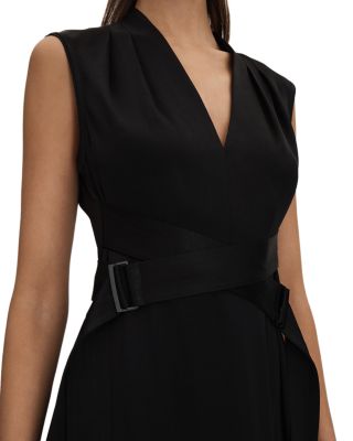 REISS Raya Belted Midi Dress | Bloomingdale's Women