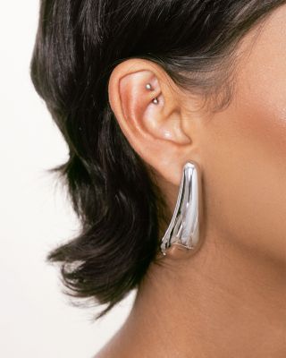Raindrop Metal Drop Earrings