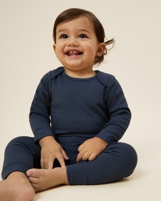 Unisex Stretch Ribbed Leggings - Baby