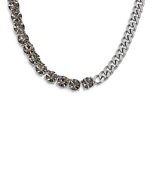 Allsaints Stone Curb Chain Necklace, 14