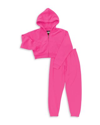Girls' Tween Dylan Crop Zip Hoodie and Sweatpants Set - Big Kid