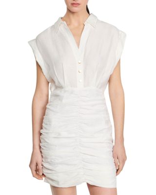 Sandro - Romy Ruched Mini Dress