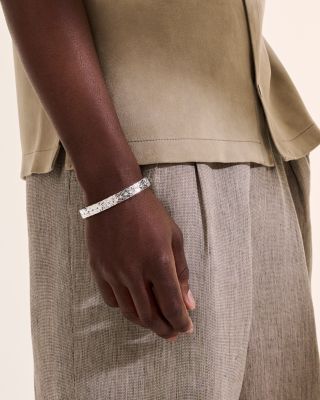 Sterling Silver Men's Hammered Cuff Bracelet