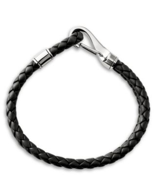 Sterling Silver & Leather Bracelet