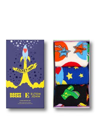 Elton John Crew Socks Gift Box, Pack of 3