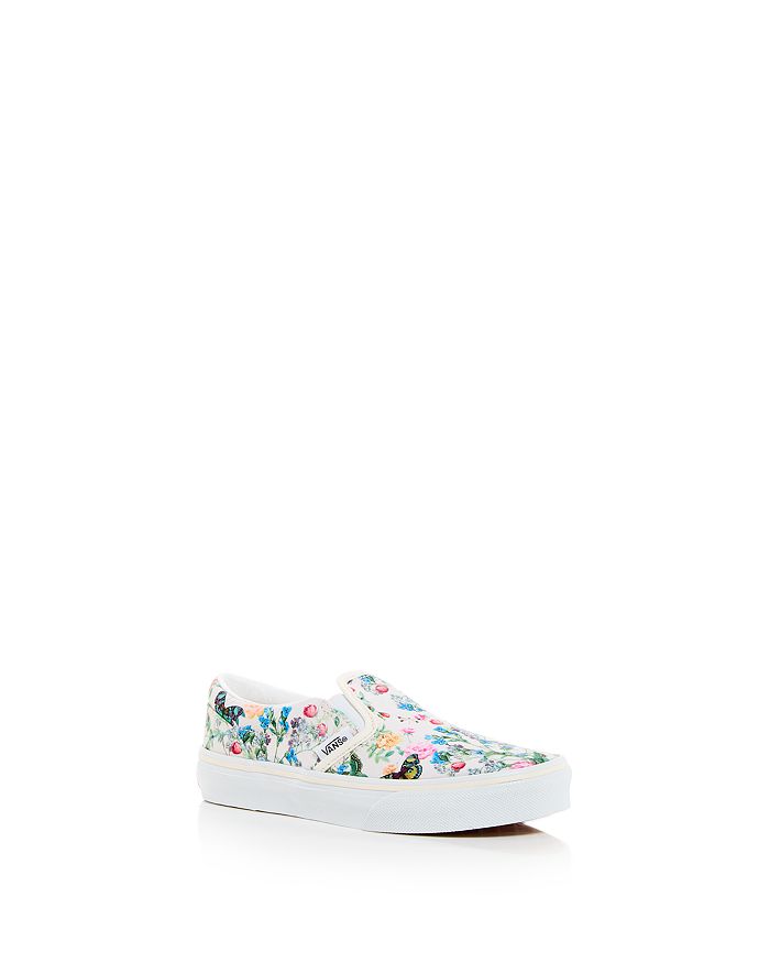 Floral print slip on vans hotsell