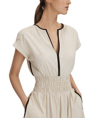 knee length dresses for ladies Lena Layne Ivory Floral Midi Dress Lena & Lou