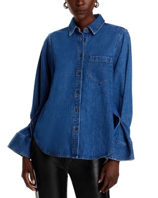 Derek Lam 10 Crosby Wesley Cotton Denim Shirt