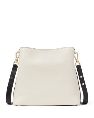 Hudson Color Blocked Pebbled Leather Shoulder Bag