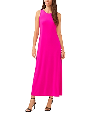 Shop Vince Camuto Keyhole Back Midi Dress In Fiercely Fuchsia