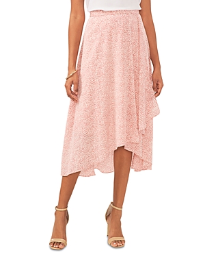 Shop Vince Camuto High Low Crossover Skirt In Pink Orchid