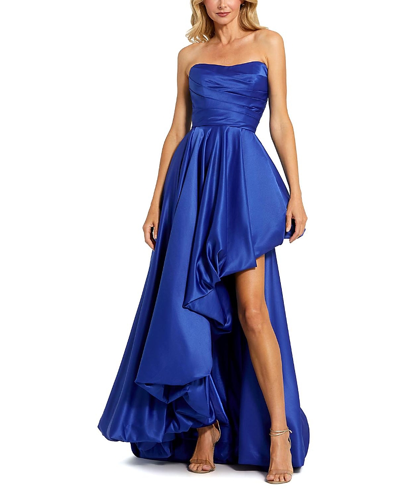 Mac Duggal Strapless Ruched Gown