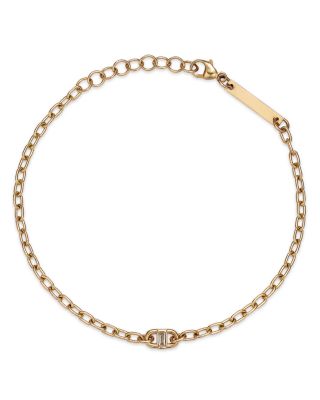 Zoë Chicco - 14K Yellow Gold Baguette Diamonds Diamond Baguette Oval Link Bracelet, 0.06 ct. t.w.