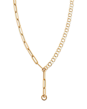 Nina Gilin 14K Yellow Gold Link Lariat Necklace, 18