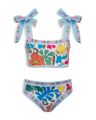 Beach Riot - Girls' Stella Janie Printed Two Piece Swimsuit - Little Kid, Big Kid