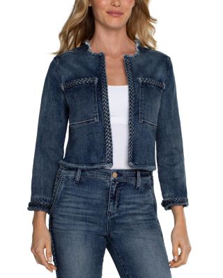 Liverpool Los Angeles - Braided Trim Denim Jacket