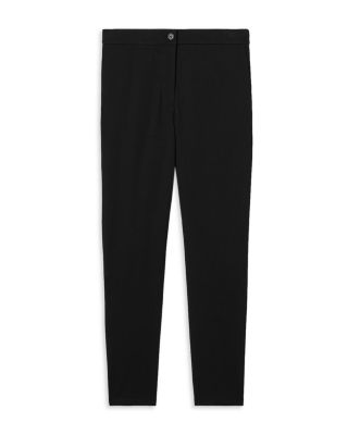 High Waist Slim Leg Ankle Pants