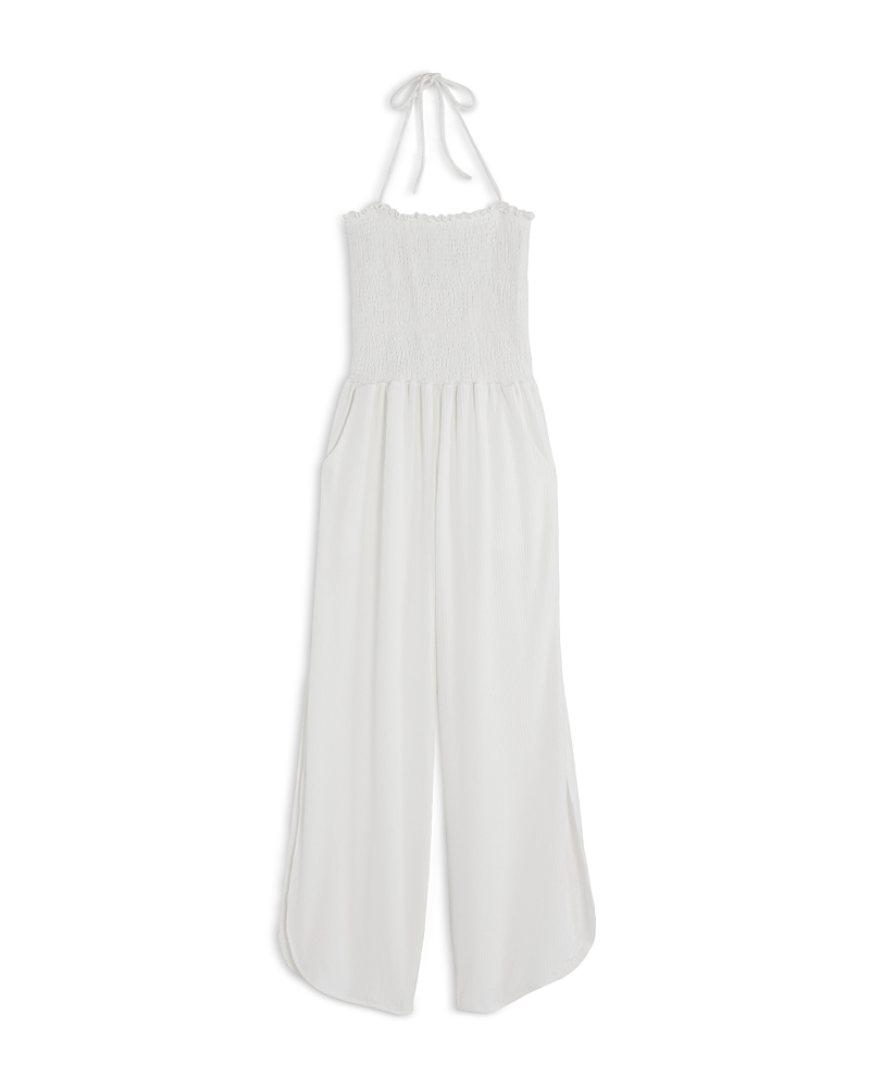 Peixoto Girls' Harriet Halter Sleeveless Jumpsuit - Big Kid In White