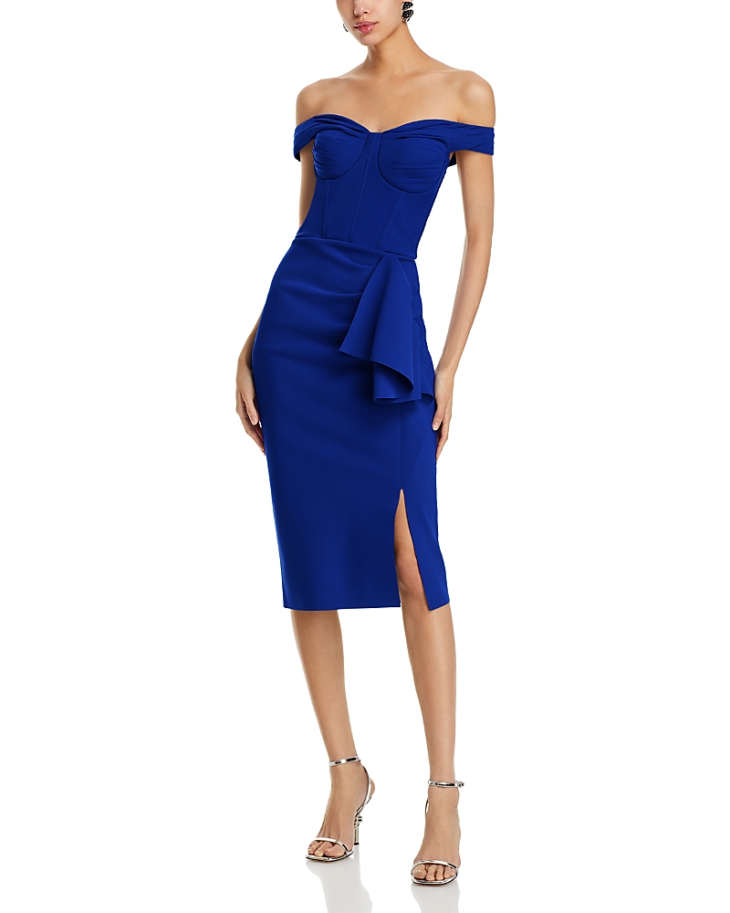 Chiara Boni La Petite Robe Madama Off-the-Shoulder Bustier Dress