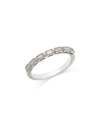 Bloomingdale's Fine Collection Diamond Emerald Cut Band in 14K White Gold, 0.20 ct. t. w.