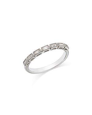 Bloomingdale's Diamond Emerald Cut Band in 14K White Gold, 0.20 ct. t.w.