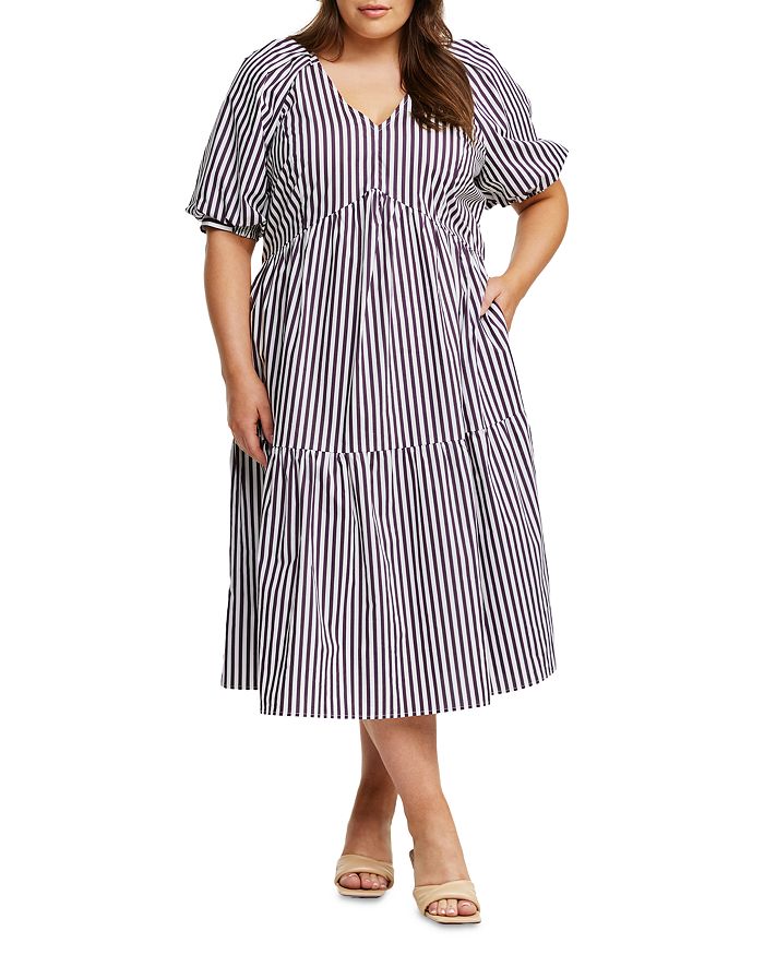 Estelle Plus Dominica Striped Dress Bloomingdale's