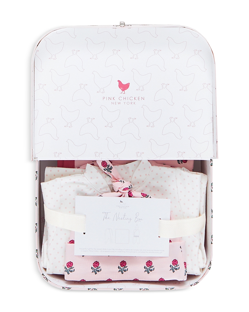 Pink Chicken Unisex Baby Take Home Set - Baby In Pink