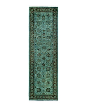 Bloomingdale's Fine Vibrance M1406 Runner Area Rug, 3'1 X 10'1 In Blue