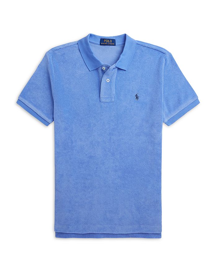 Baby Boy Hooded Dress In Polo Print Terry Stuff