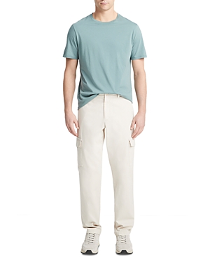Shop Vince Twill Garment Dyed Cargo Pants In Deco Cream