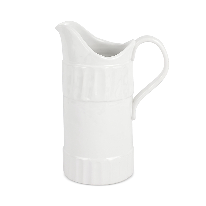 Vietri Pietra Serena Medium Pitcher In White