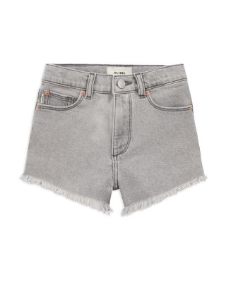 Dl1961 Girls' Lucy Cut Off Denim Shorts Big Kid In Lt Smoke