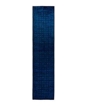 Shop Bloomingdale's Fine Vibrance M1120 Runner Area Rug, 2'7 X 11'10 In Blue