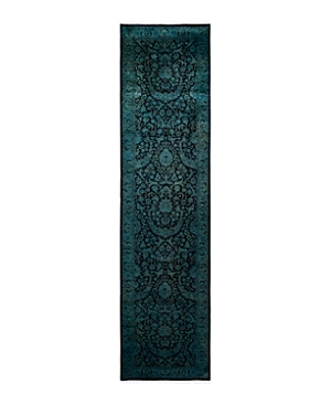 Bloomingdale's Fine Vibrance M1162 Runner Area Rug, 2'7 X 10'5 In Blue