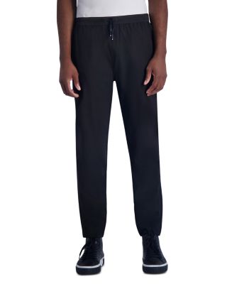 KARL LAGERFELD PARIS - LM4 Nylon Blend Mesh Trimmed Slim Fit Track Pants