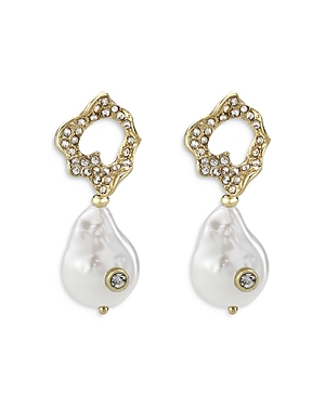 Aqua Molten Drop Earrings - 100% Exclusive In White/gold