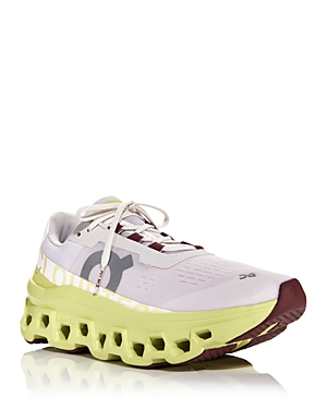 On Women's Cloudmster Lace Up Running Sneakers In Frost/white